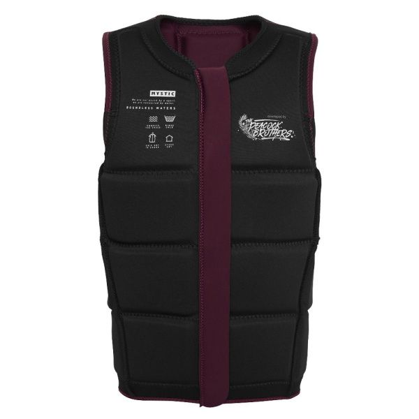 Спасжилет для вейкборда Mystic Peacock Impact Vest Fzip Wake Oxblood Red