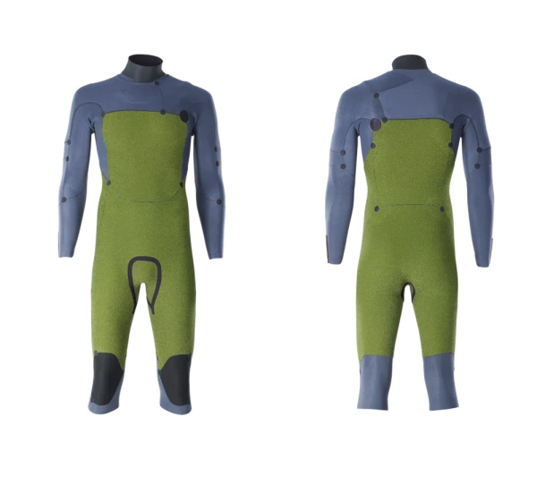Гидрокостюм ION Seek Core 4/3 Overknee LS FZ Wetsuit Men Sage-Grey