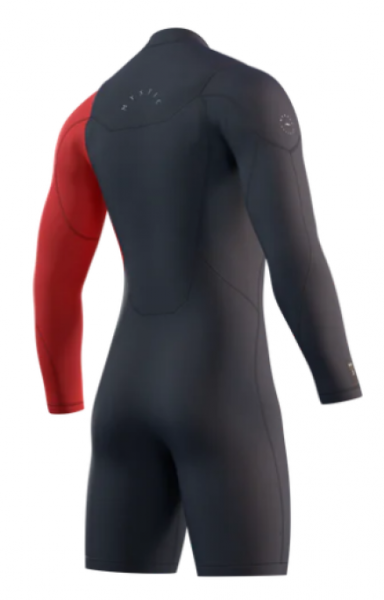 Гидрокостюм Mystic Marshall Longarm Shorty 3/2mm Fzip Navy/Red