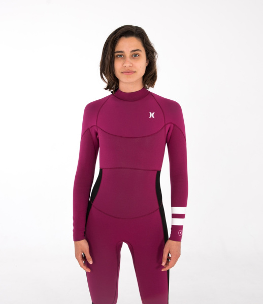 Гидрокостюм Hurley Fullsuit 4/3mm Women Bzip Prune