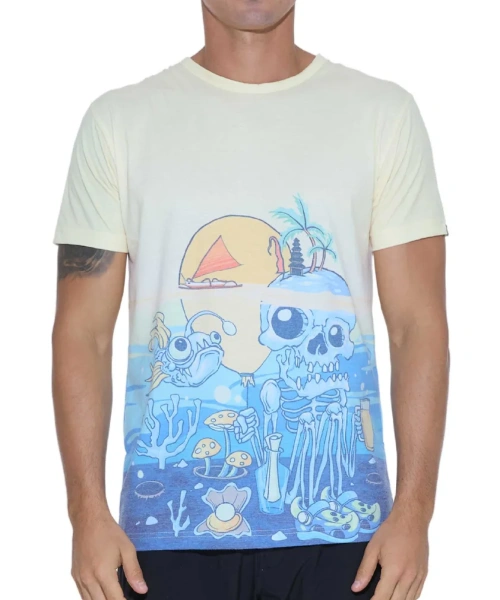 Футболка 69Slam Hans S/S Printed Rash Tee Placement Living Island