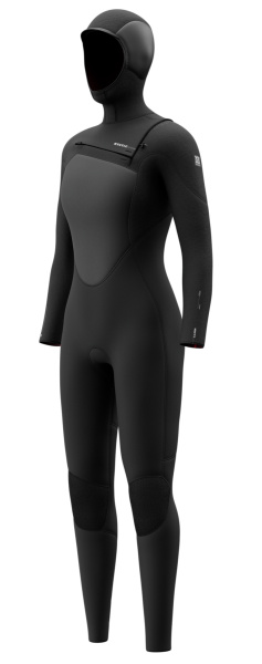 Гидрокостюм Mystic Gem Fullsuit 6/4/3mm Hooded Fzip Women Black