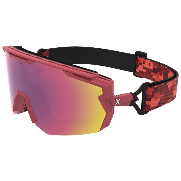 Очки HILX Samurai / Matt Solid Red / Red Polarized Lens + Clear Lens