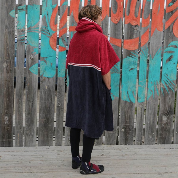 Saint Jacques Poncho Duo Burgundy Blue 2023