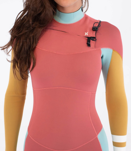 Гидрокостюм Hurley Advant 3/2mm Fullsuit Women Fzip Coral