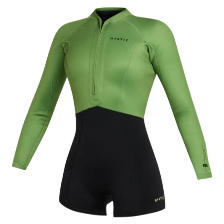 Гидрокостюм Mystic Lunar Longarm Shorty 2/2mm Fzip Soft Green