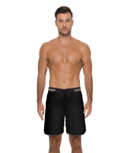 Бордшорты мужские 69Slam Luke Plain Black Medium Length Boardshort SSLPLN-BK
