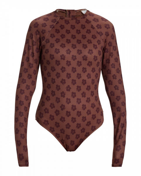 Лайкра для серфинга Roxy Pro The Overhead Onesie Chocolate Plum Polkabiscus