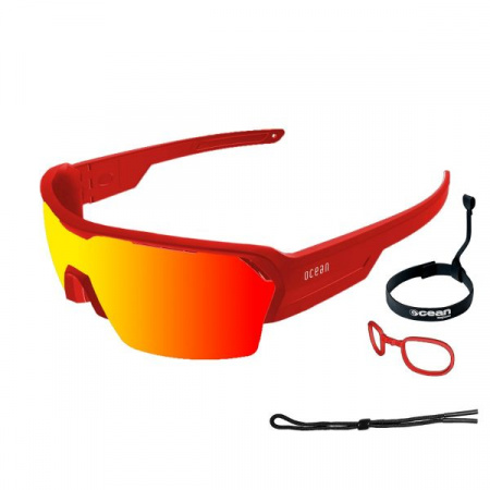 Солнцезащитные очки  Ocean Glasses Race Matte Red+Red Revo 2021