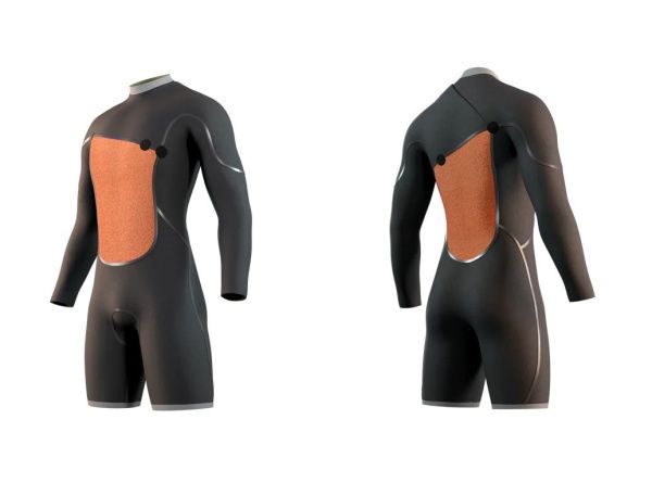 Гидрокостюм Mystic The One Longarm Shorty 3/2 Zipfree Moss