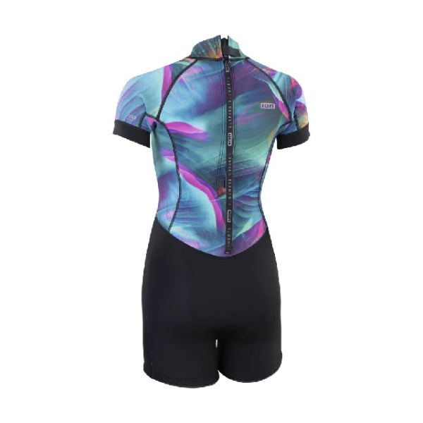 Гидрокостюм ION Amaze Shorty 2.5 SS BZ Wetsuit Women Tropical-palm-glitch