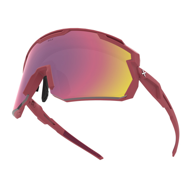 Очки HILX Samurai / Matt Solid Red / Red Polarized Lens + Clear Lens