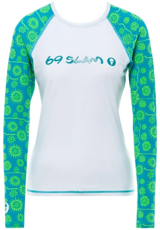 Лайкра для серфинга  69Slam Ava L/S Rash Vest Fireworks S