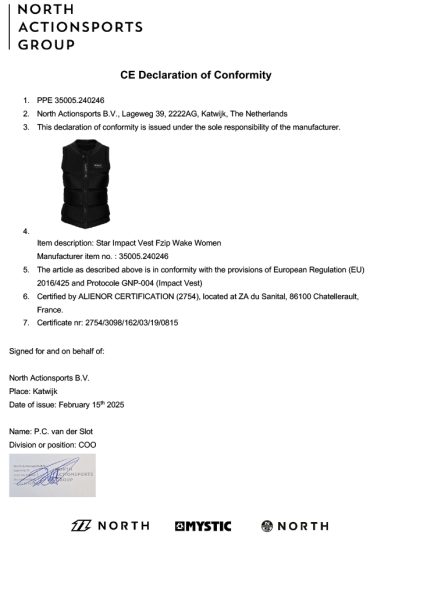 Спасжилет для вейкборда Mystic Star Impact Vest Fzip Wake Women Oxblood Red