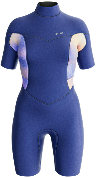 Гидрокостюм Prolimit Fire Shorty V-Zip 2/2 FL Blue/Peach